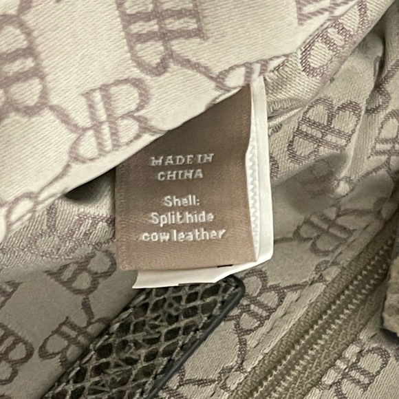 BANANA REPUBLIC leather clutch RARE Super Large Reptile Snakeskin Wristlet - Picture 3 of 9